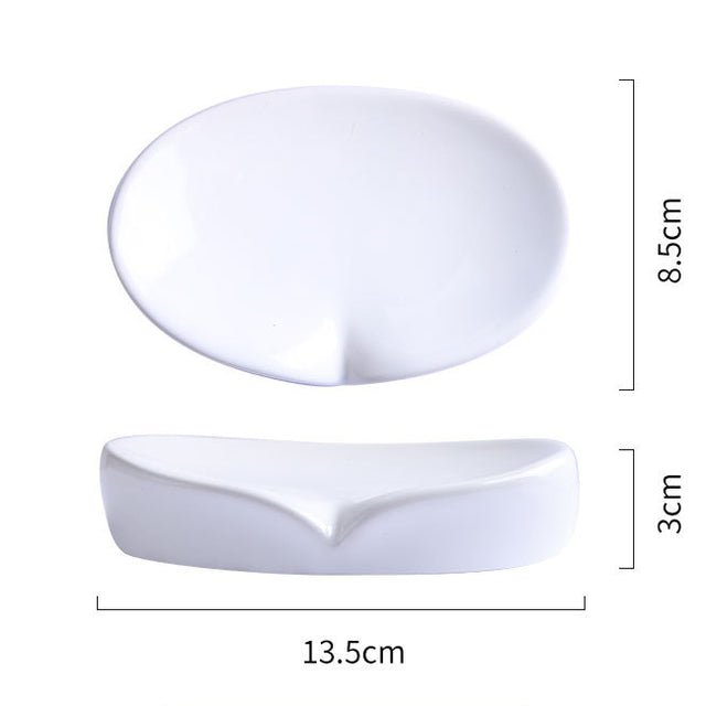 Ceramic Soap Dish with Drain - HausIna