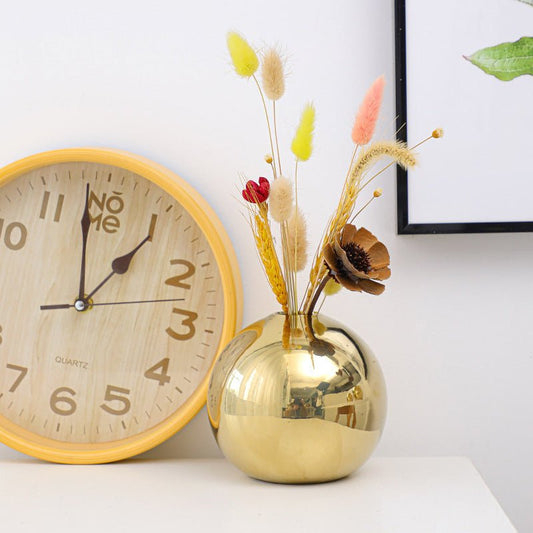 Electroplated Ceramic Gold Vase – Modern Home Decor - HausIna