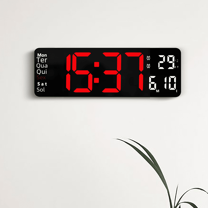 13-Inch Simple Dual-Use Wall Clock with Big Display - HausIna