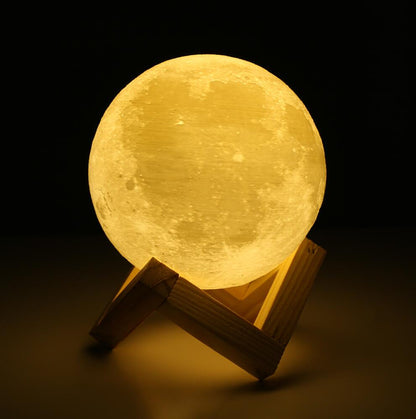 3D Moon Lamp – Touch Control Night Light - HausIna