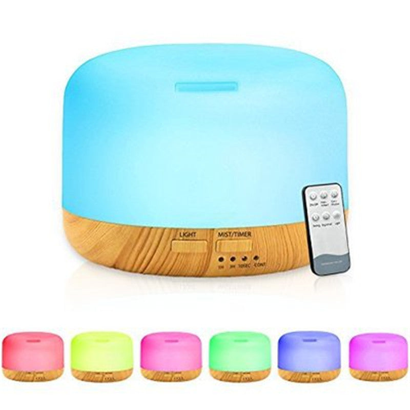 300ml Wood Grain Aroma Diffuser with Ultrasonic Purifier