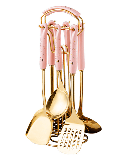 Ceramic Handle Utensil Set - HausIna