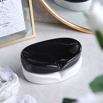 Ceramic Soap Dish with Drain - HausIna