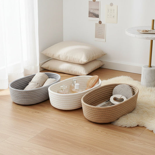 Cotton Rope Storage Basket - HausIna