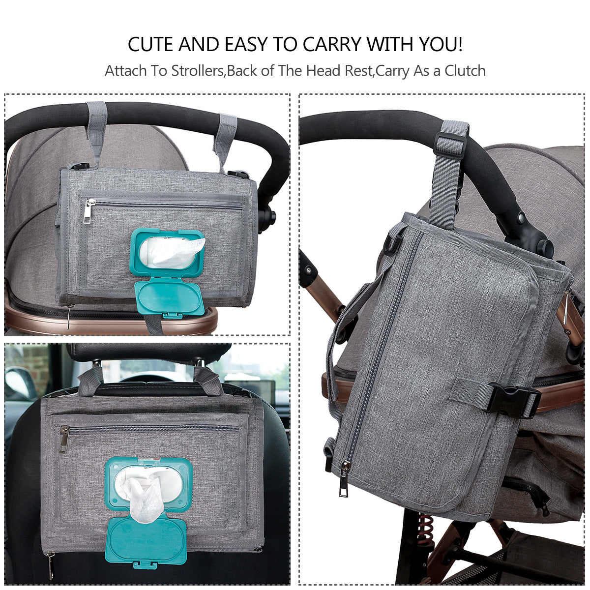 Portable Baby Changing Mat – Foldable with Memory Foam Pillow