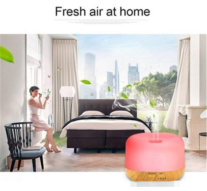 300ml Wood Grain Aroma Diffuser with Ultrasonic Purifier