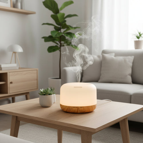 300ml Wood Grain Aroma Diffuser with Ultrasonic Purifier