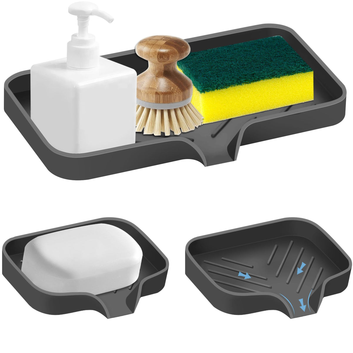 Kitchen Sink Tray – 3-Piece Silicone Set - HausIna