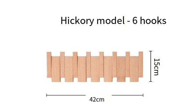 Piano Key Wall Coat Rack – Minimalist Wood Design - HausIna