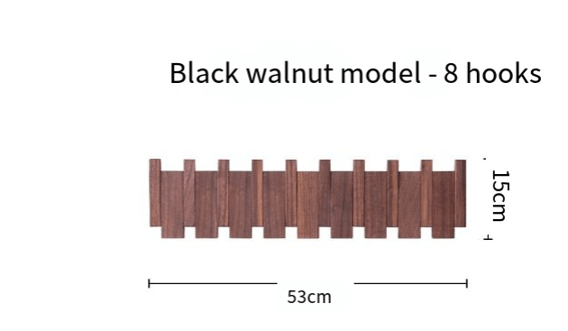 Piano Key Wall Coat Rack – Minimalist Wood Design - HausIna