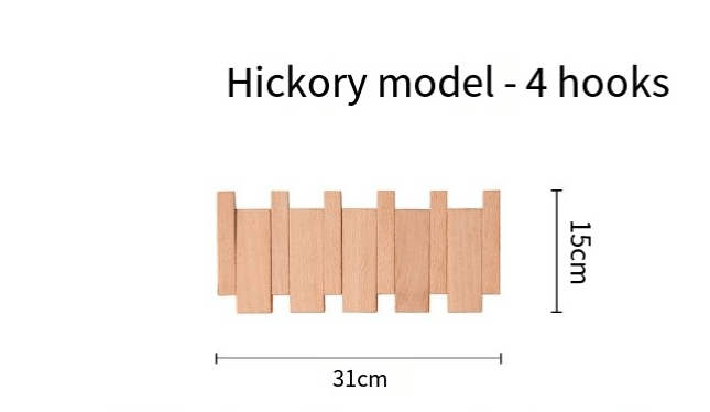 Piano Key Wall Coat Rack – Minimalist Wood Design - HausIna