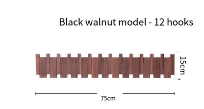 Piano Key Wall Coat Rack – Minimalist Wood Design - HausIna