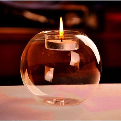 Round Glass Candle Holder - HausIna