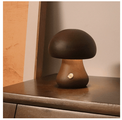 Wooden Mushroom Night Light - HausIna