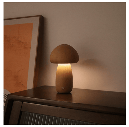 Wooden Mushroom Night Light - HausIna
