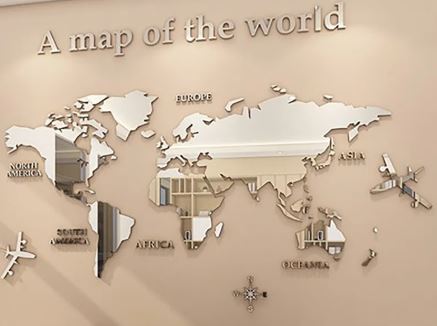 World Map Wall Sticker - HausIna