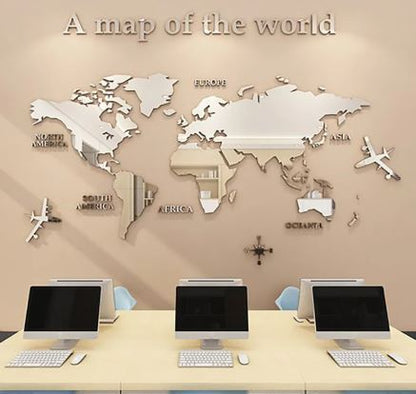 World Map Wall Sticker - HausIna